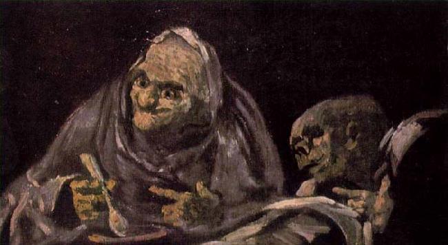 Francisco de goya y Lucientes Two Women Eating